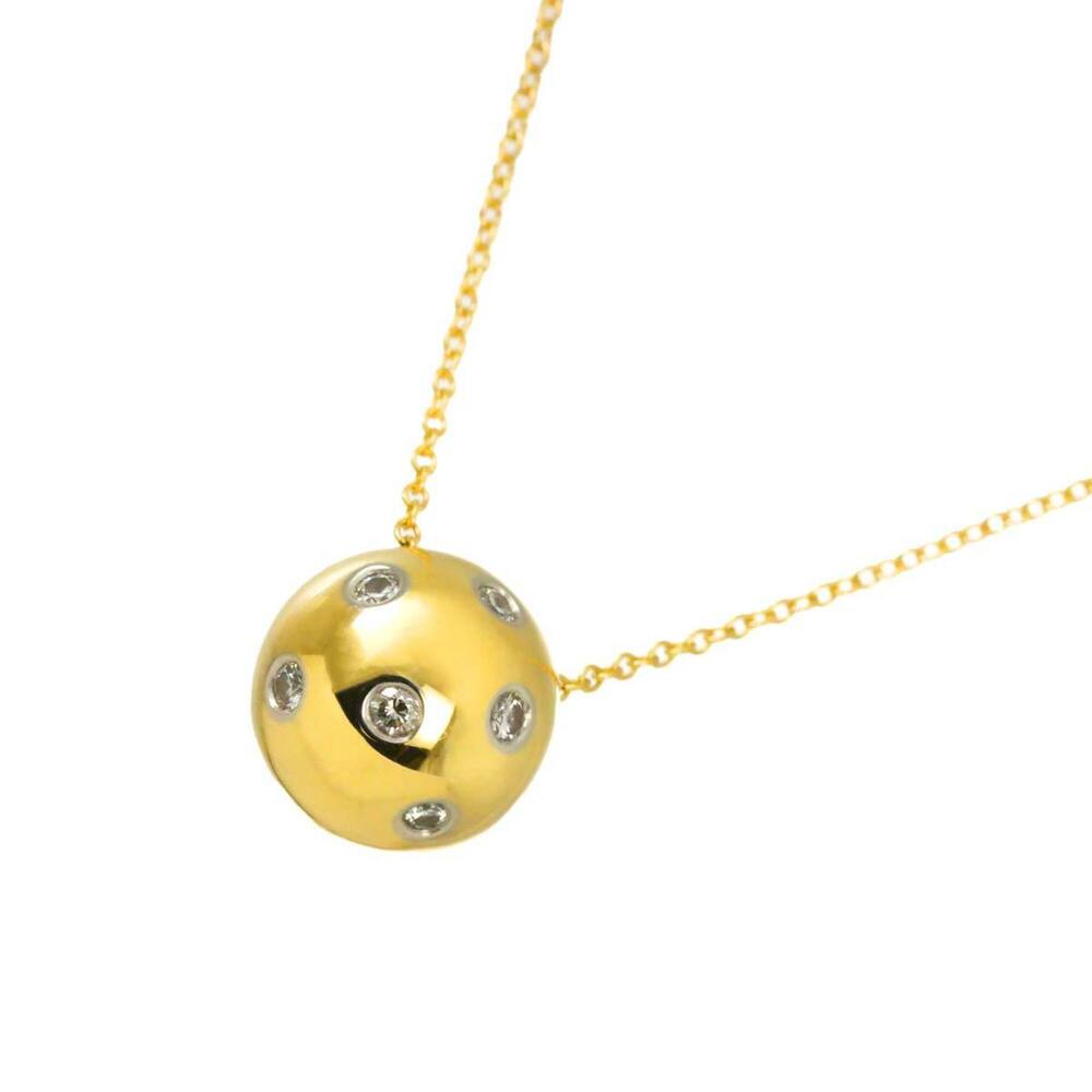 Tiffany & Co. Dots Ball Diamond Necklace, 42cm, 18K Yellow Gold (750 Platinum...